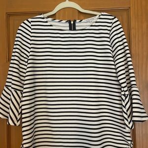 Size large striped top
